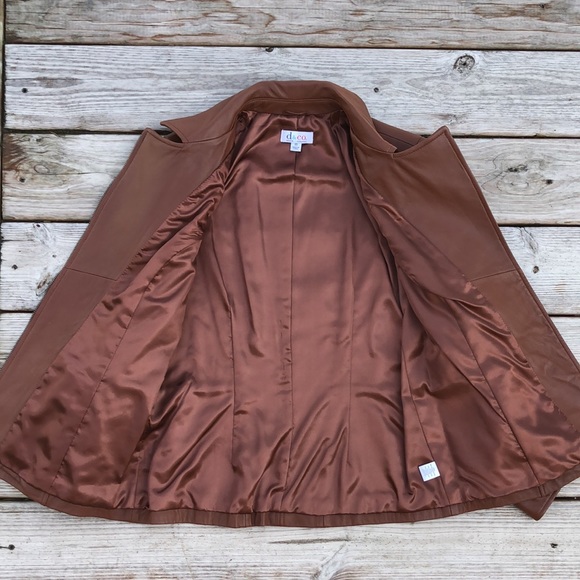 NWOT! - D & CO. 100% Genuine Lamb Leather Moto Jacket - Picture 8 of 11